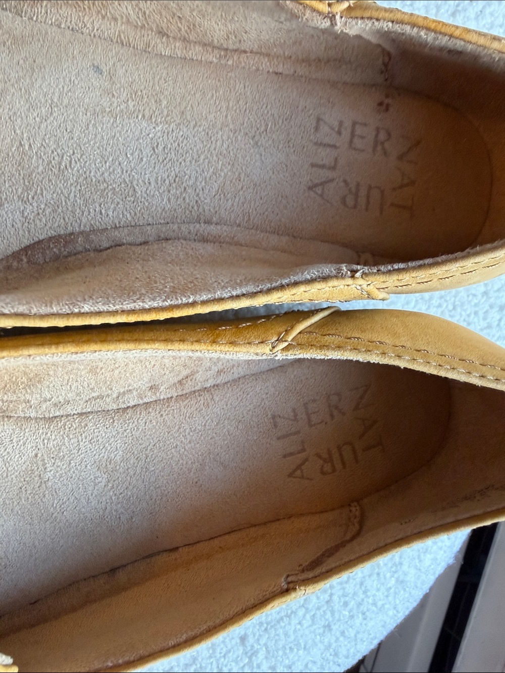 Naturalizer Mustard Suede Loafers - Picture 5 of 5